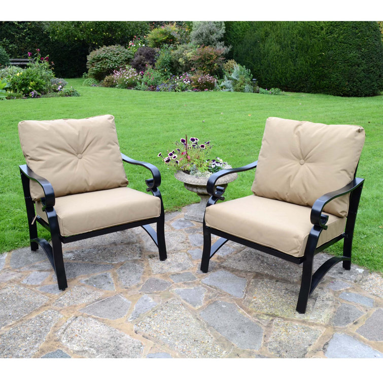 Rosalind Wheeler WINDSOR Deluxe Metal Lounge Chairs Wayfair.co.uk